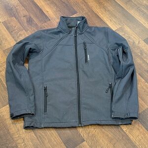 Distortion Outdoor Tech Men's Gray Softshell Jacket size MED